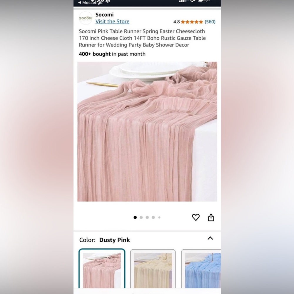 Pink cheesecloths